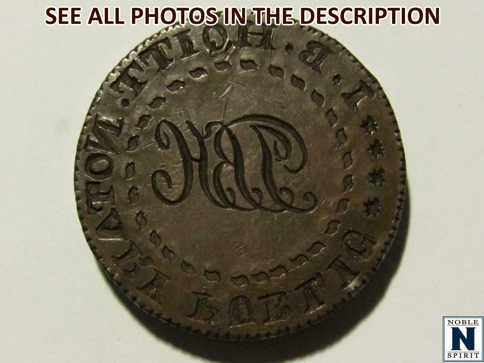 Noblespirit No Reserve Notary Public I.b. Hoitt Large Wax Seal Coin
