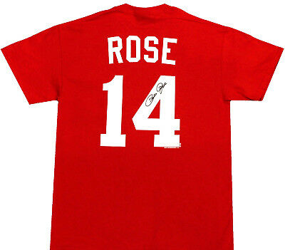 Pete Rose T-shirt--officially Licensed--name & Number--short Sleeve T-shirt
