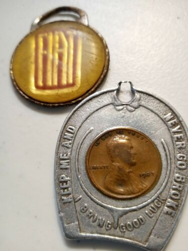 2 Beat Up-worn Out-broke-scratched Pieces. Encased 1c Is 1927. Combine Shipping