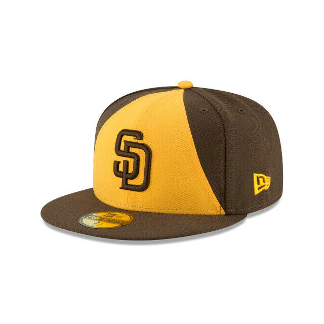 San Diego Padres Mlb New Era Authentic On-field 2017 59fifty Fitted Hat-brn/gold