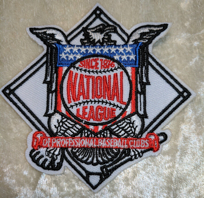 National League Baseball 3.25" Iron On Embroidered Patch ~us Seller~free Ship!~