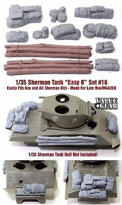 1/35 Scale Sherman Engine Deck Stowage Set #16 Easy 8 - Value Gear Resin