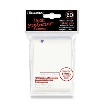 60 Ultra Pro Deck Protector Card Sleeves White Yugioh Small Size 82687 1 Pack