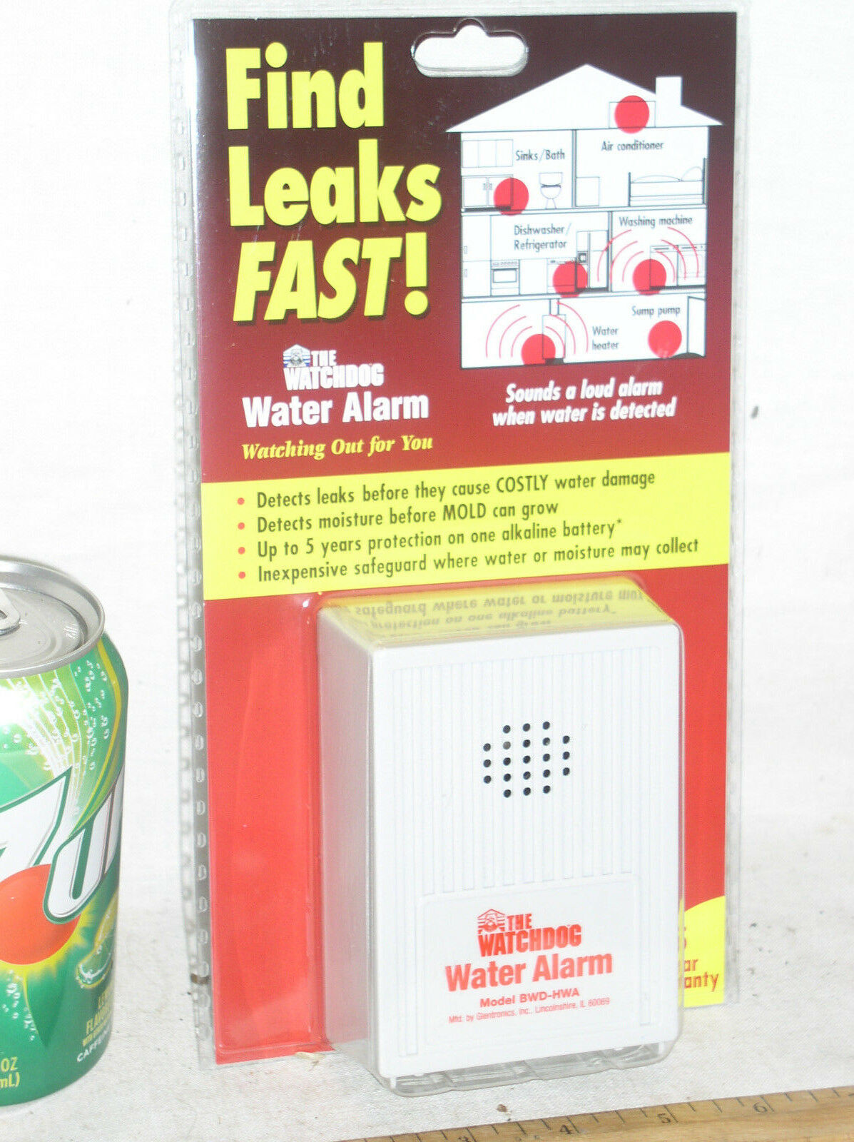 Best Water Alarm Flood Sensor Leak Detector Overflow Heater Washing Machine Usa