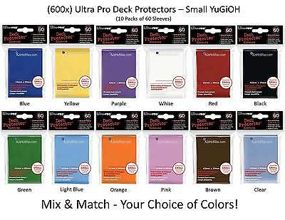 (600) Ultra Pro Card Sleeves *deck Protectors -small-* 10 Packs Mix/match Black