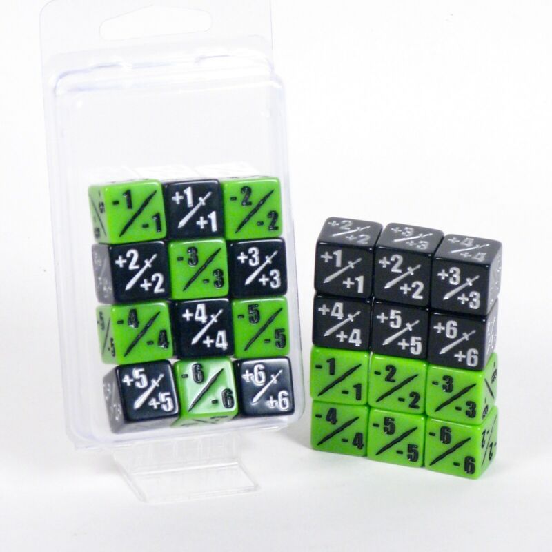 Mtg -1/-1 And +1/+1 Counter 12d6 Combo Pack Dice Set Magic The Gathering