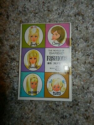 1968 Casey Francie Skipper Tutti World Of Barbie Fashions Booklet Book 3