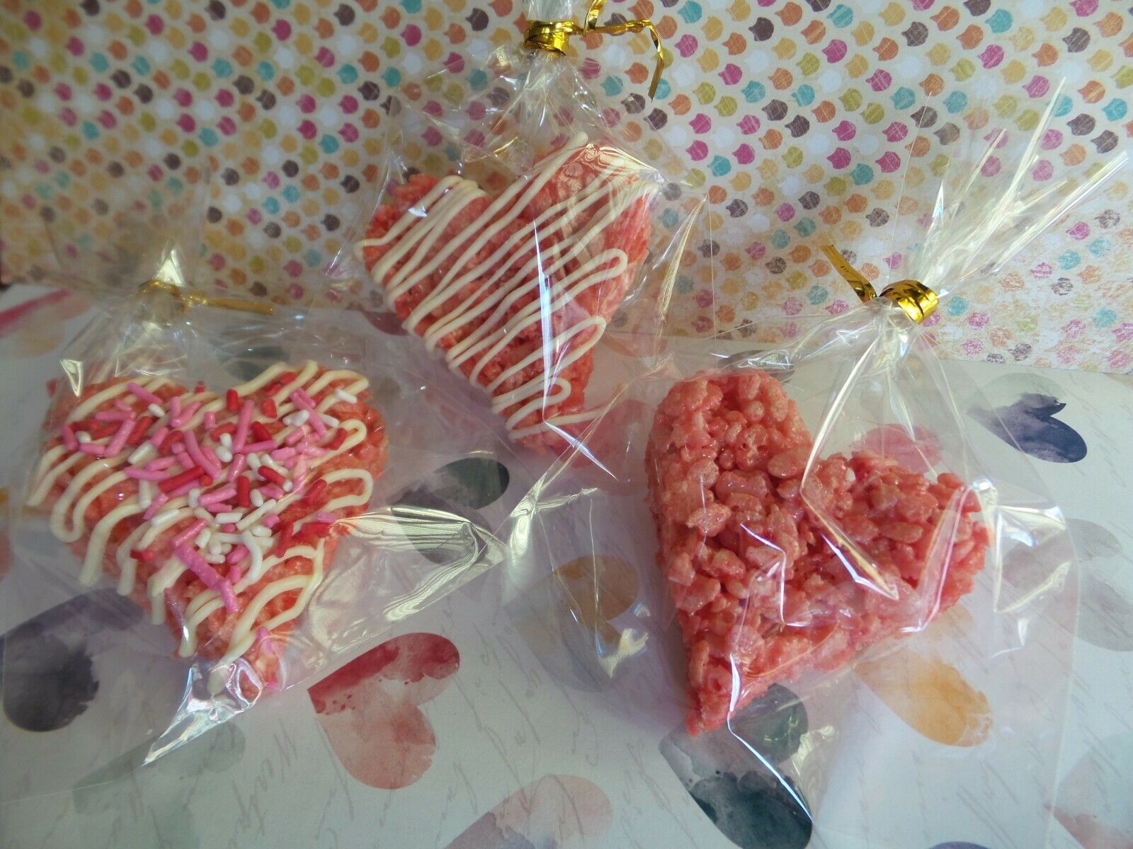 20 Forever Sweetheart Heart Shaped Rice Krispies Treats*valentine/wedding/party