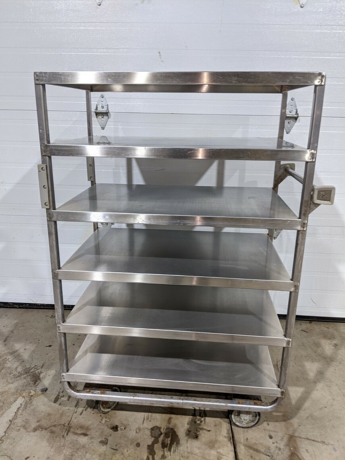 Lakeside 733 Queen Mary Cart - 6 Levels, 700 Lb. Capacity, Stainless, Flat Edge