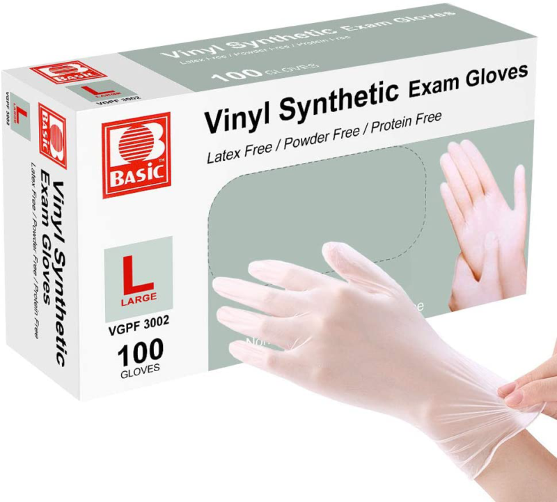 Squish Disposable Gloves,clear Vinyl Gloves Latex Free Powder-free Glove Cleanin