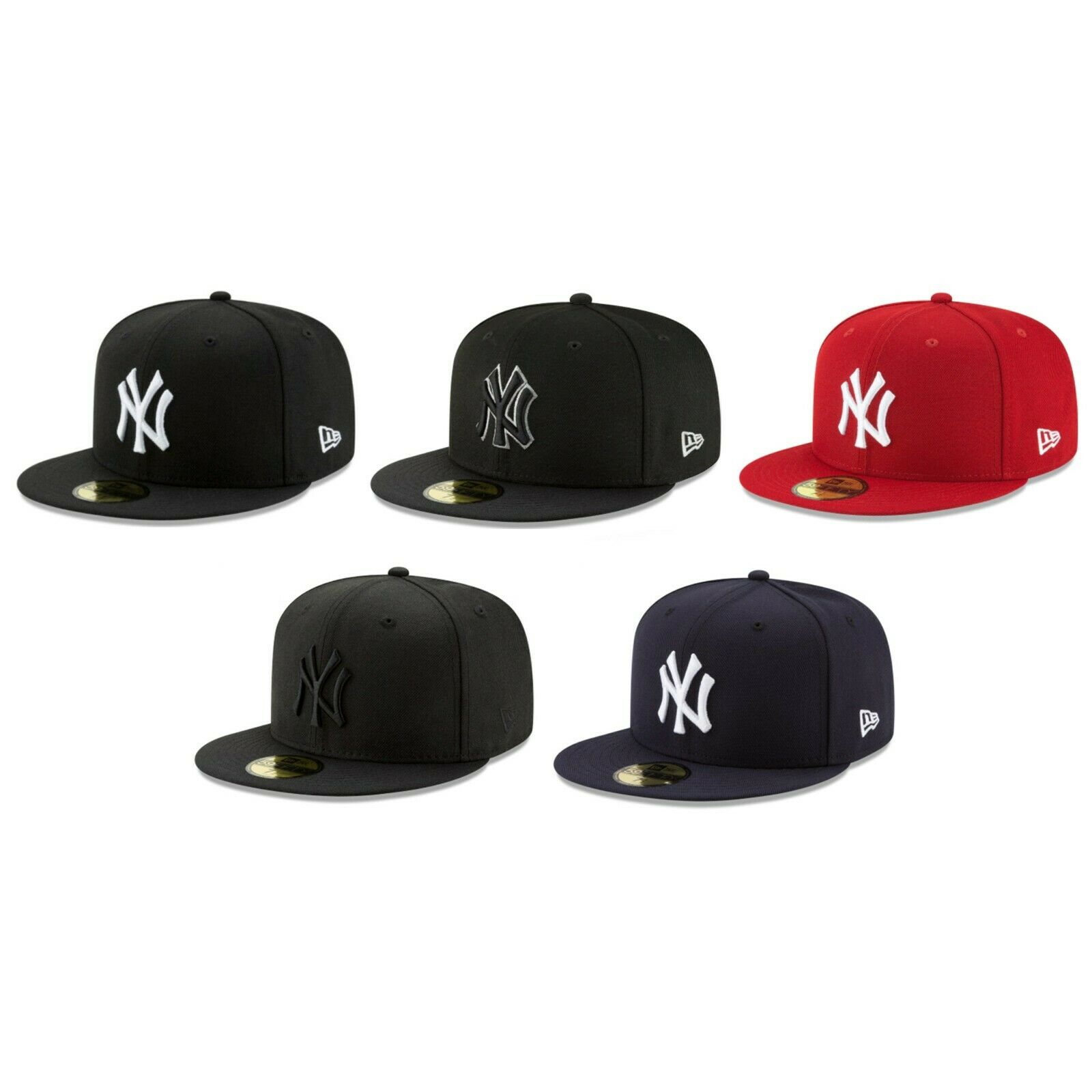 New York Yankees Nyy Mlb Authentic New Era 59fifty Fitted Cap -5950 Baseball Hat