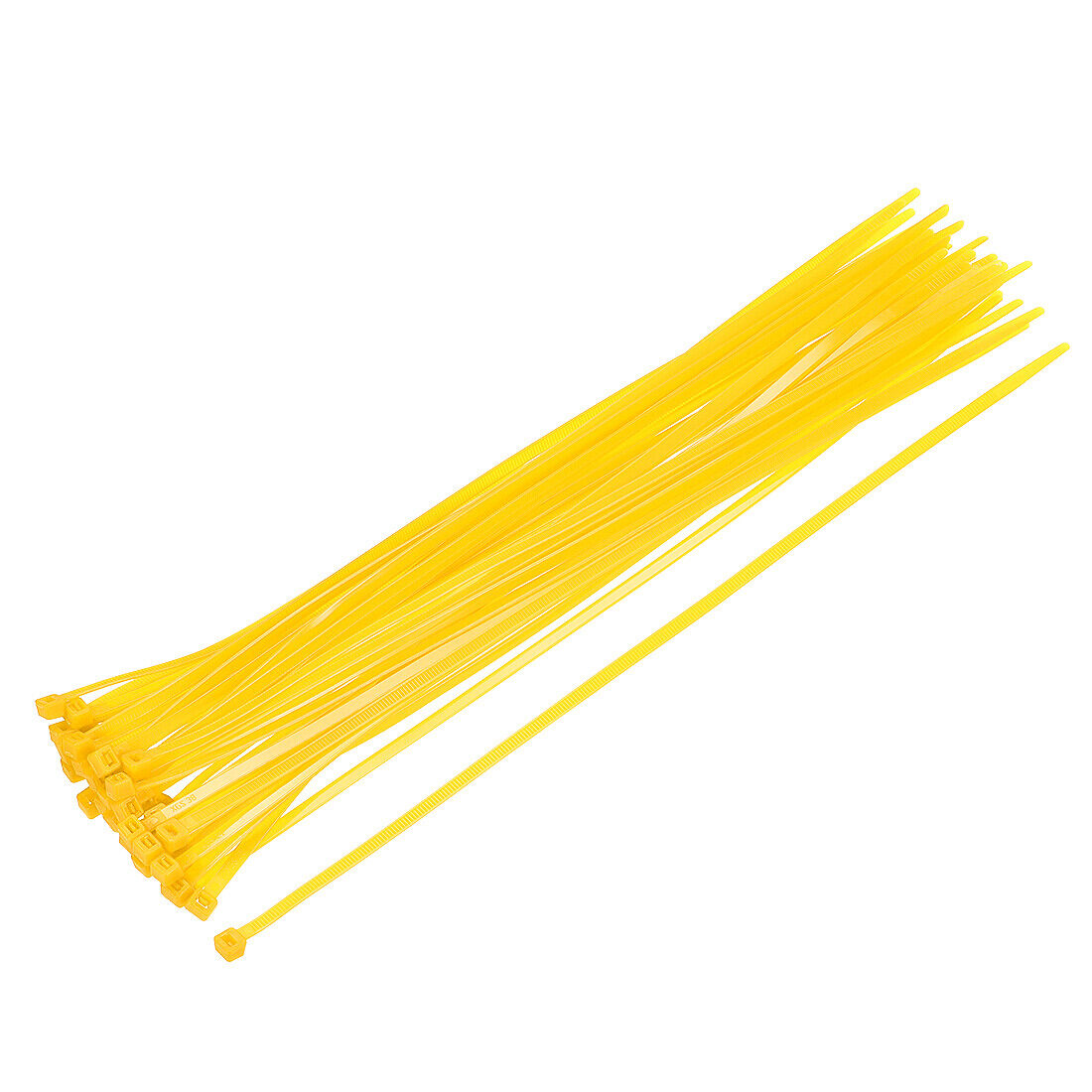 Cable Zip Ties 350mmx4.8mm Self-locking Nylon Tie Wraps Yellow 100pcs