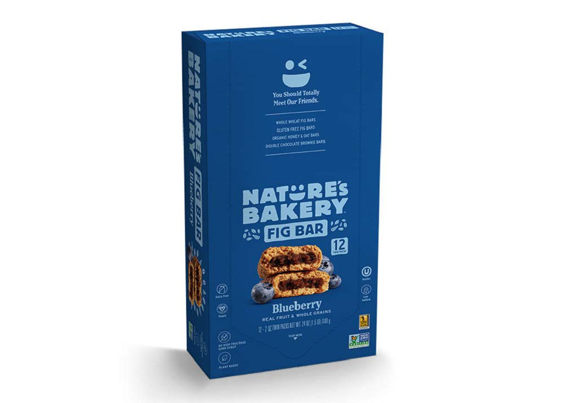 Nature’s Bakery Whole Wheat Fig Bars, Blueberry, Real Fruit, Vegan, Non-gmo, Sna