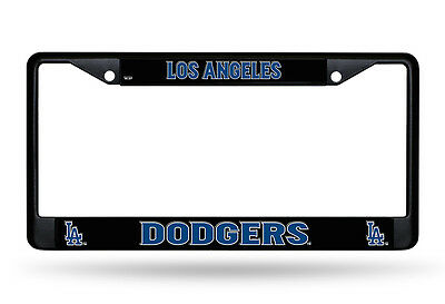 Los Angeles Dodgers Authentic Metal Black License Plate Frame Auto Truck Car Nwt