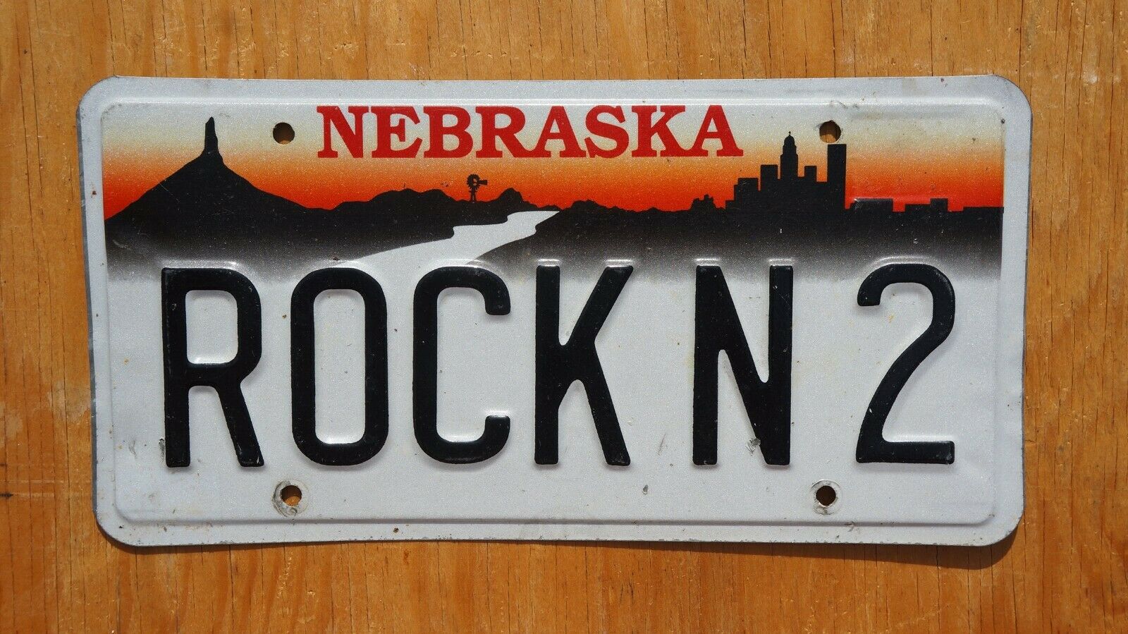 Nebraska Scene Vanity License Plate - Rock N 2