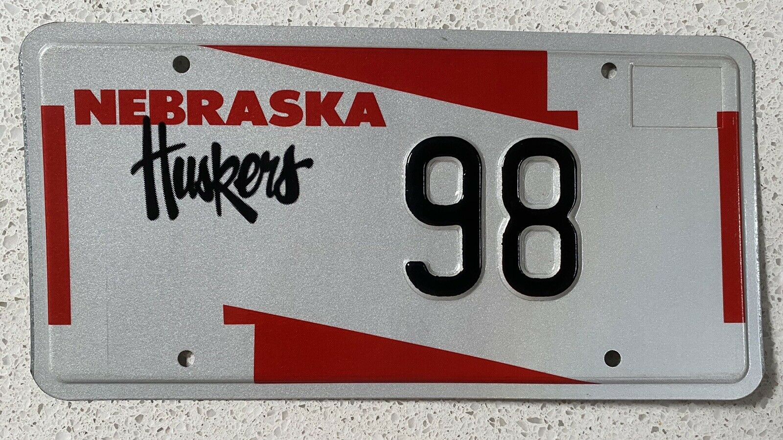 Nebraska Cornhuskers Vanity Personalized License Plate Retired #98 Grant Wistrom