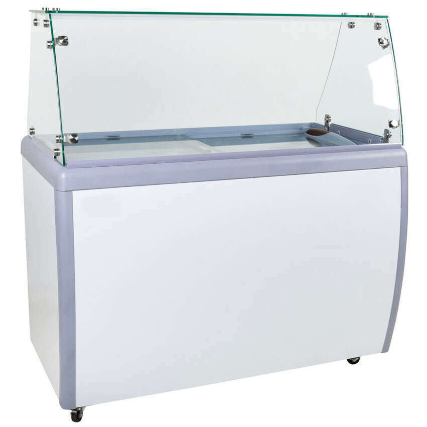 50" 8-flavor Ice Cream Dipping Cabinet With Glass Sneezeguard New + Free Ship!