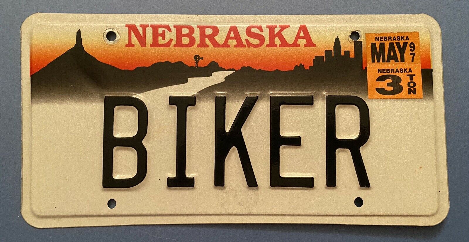 Nebraska Vanity Motorcycle Biker Harley 3 Ton Truck Personalized License Plate