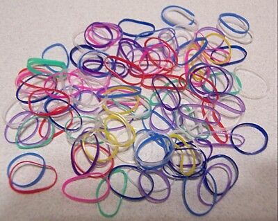 100 Doll Hair Styling Barbie Or Any Doll Small Ponytail Rubber Bands - Many Uses