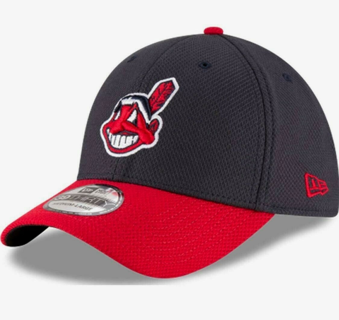 Cleveland Indians Chief Wahoo New Era 39thirty Diamond Era Flexfit Hat/cap Nwt