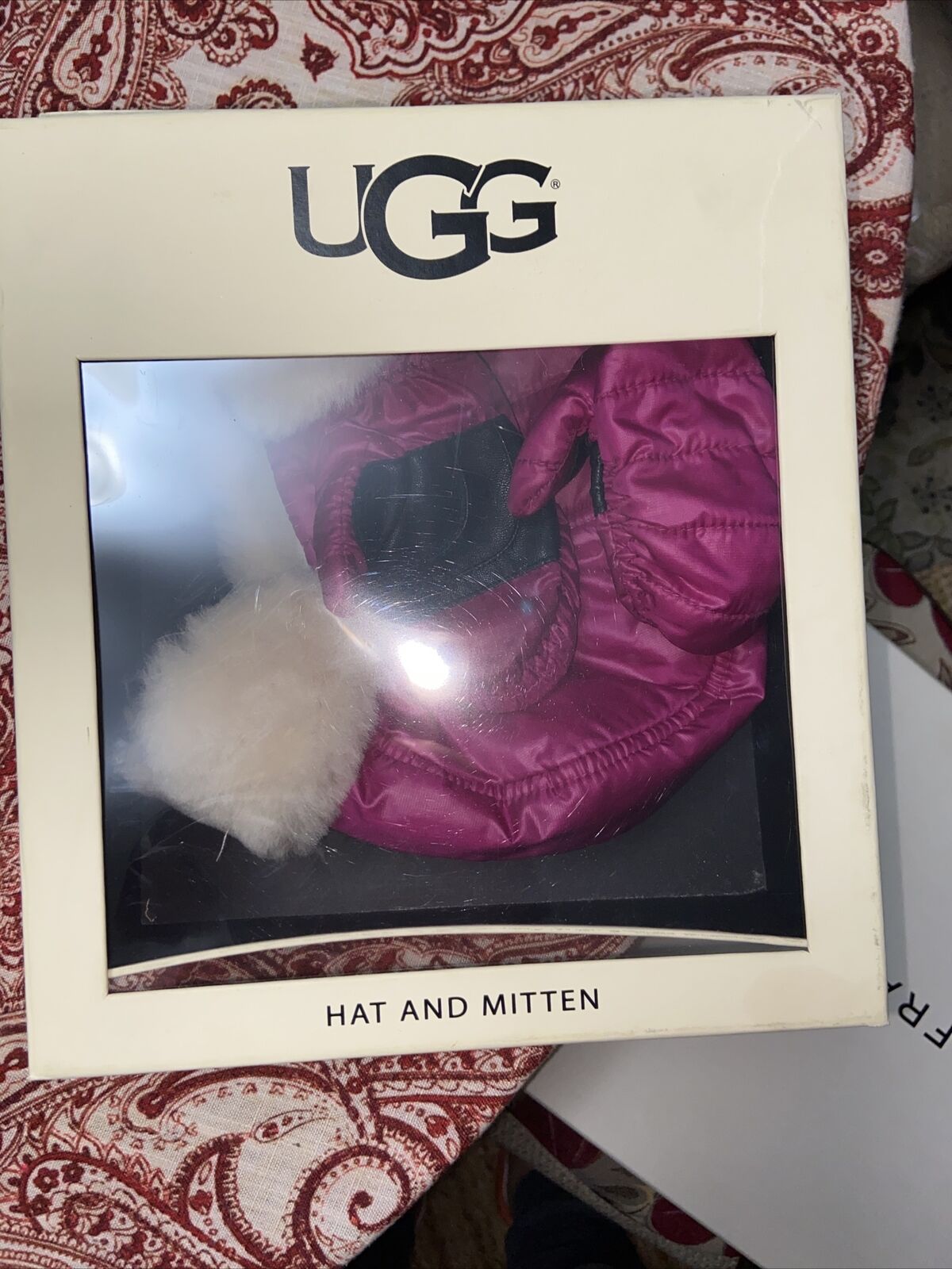Hat And Mitten Puff Ugg Size2-4 Years