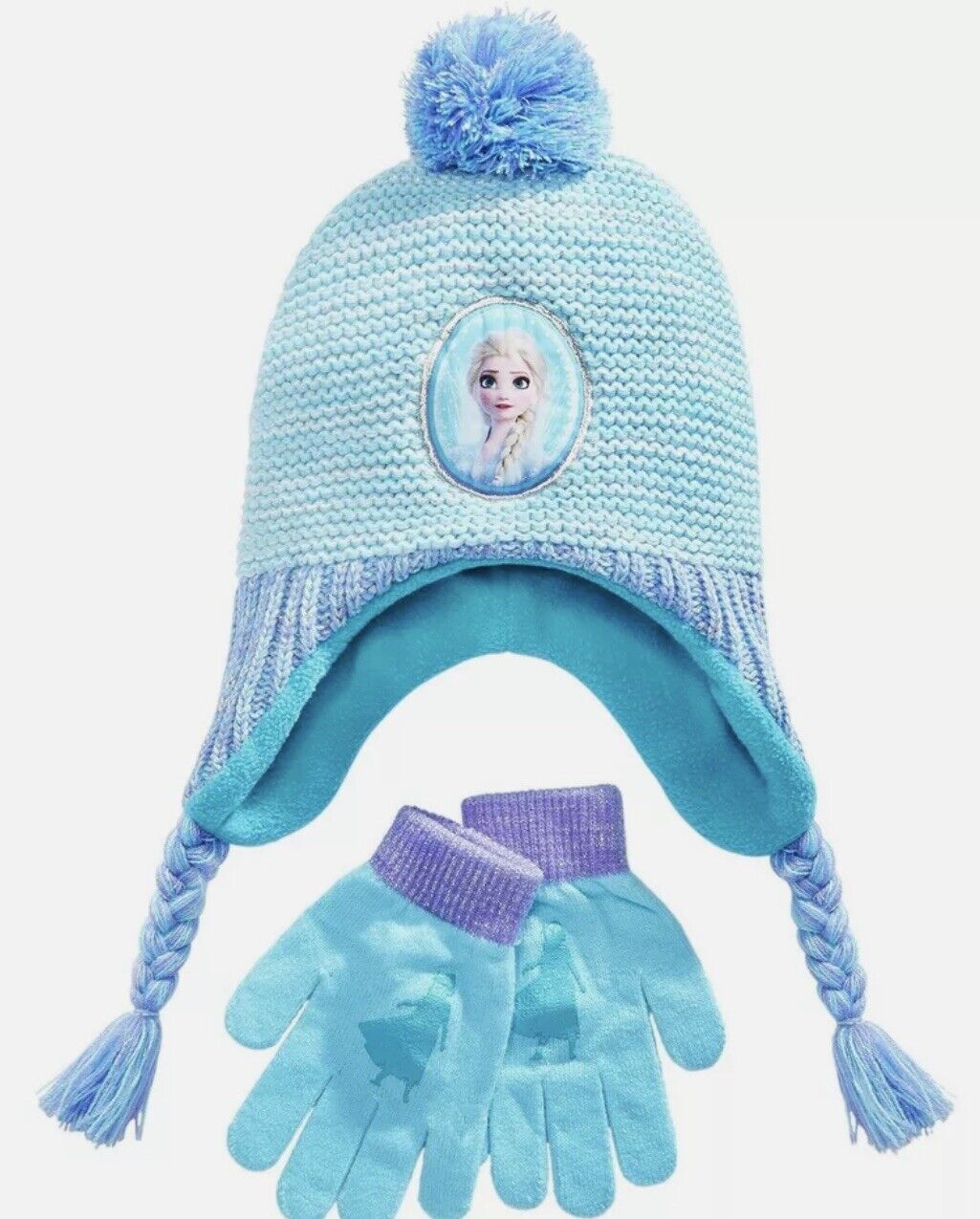 Berkshire Girls Frozen Hat And Glove Set One Size Color Teal