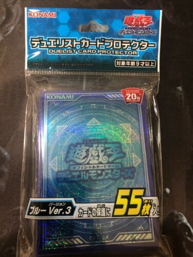 Yugioh! Ocg Duelist Card Sleeve Protector Blue Ver.3 55pcs Konami Japan