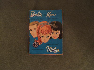 Vintage Barbie - Barbie, Ken, Midge 1962 Blue Booklet #2