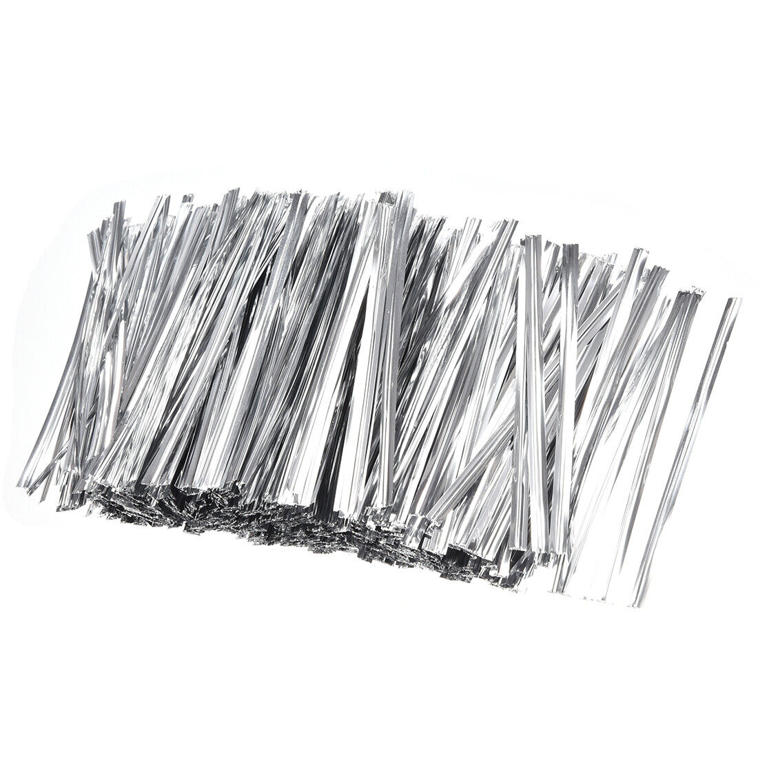 Long Strong Twist Ties 4 Inches Quality Plastic Closure Tie Silvery 1000pcs