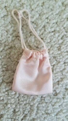 Vintage Barbie Doll Ballerina 1961 - 65 Pink Satin Shoe Bag Only #989  Ex Cond