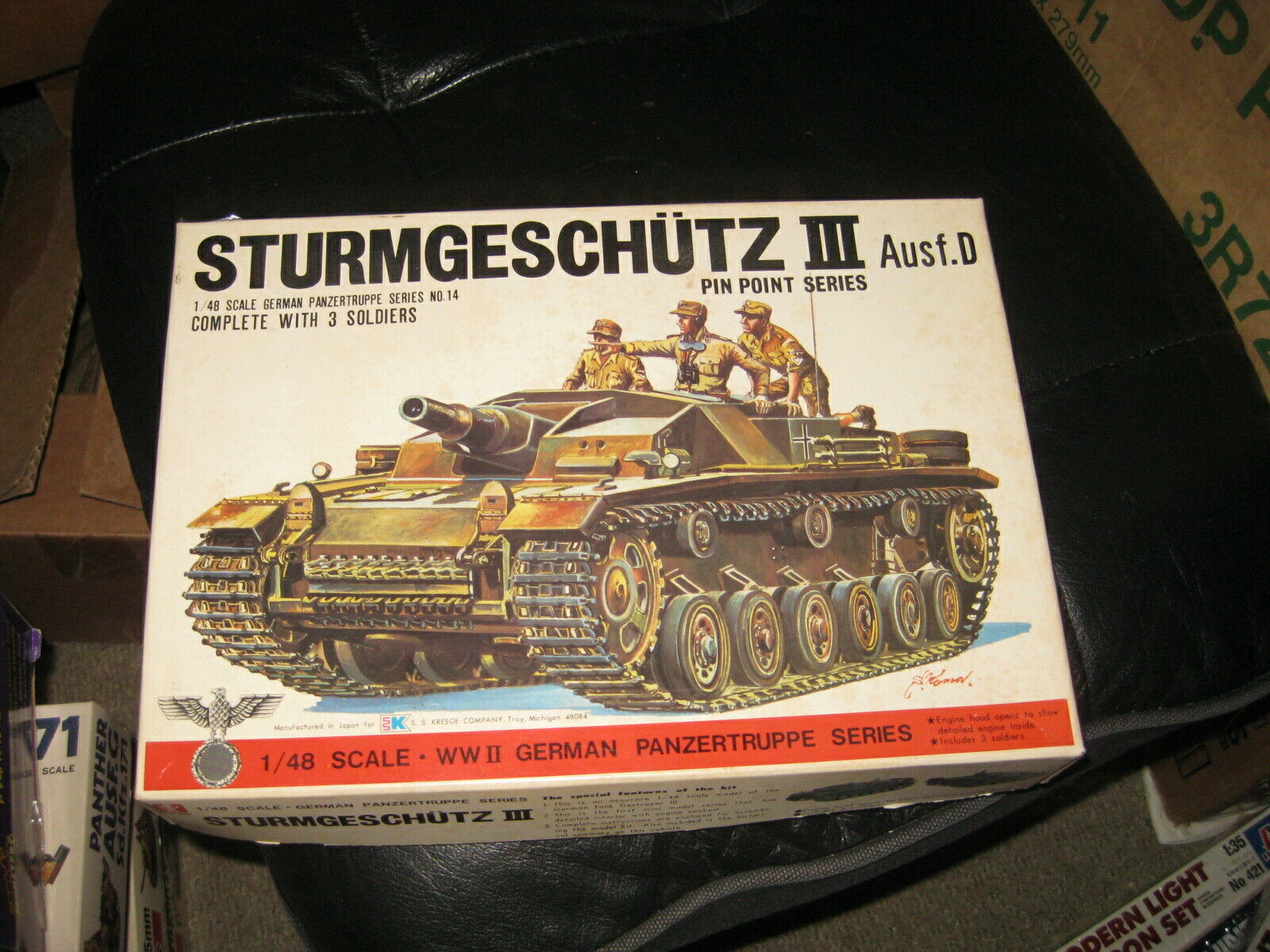 Mint In Box Sturmgeschutz Ausf D Anti Tank Gun Iii By Bandai In 1/48 Scale